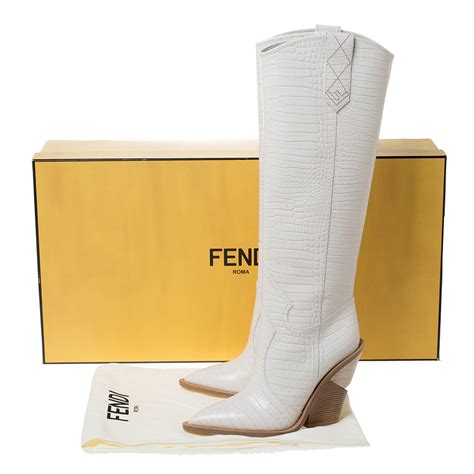 fendi cowboy boots free shipping|thigh high fendi boots.